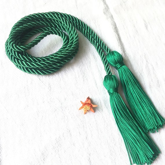 Honor Cords: Dark Green-White-Gold