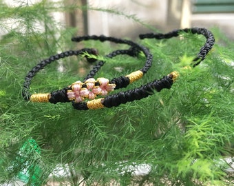 Braided bracelets for women - Double wrap bracelet - Delicate bracelet set - Running Bracelet - Meditation yoga bracelet - Gifts for her