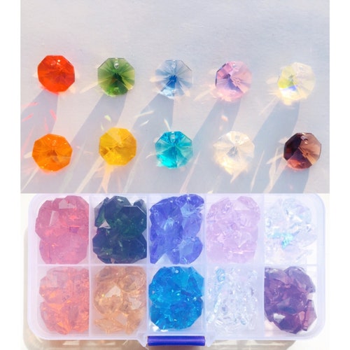 20mm Suncatcher Crystal Bulk Prism Rainbow Maker Hanging Etsy