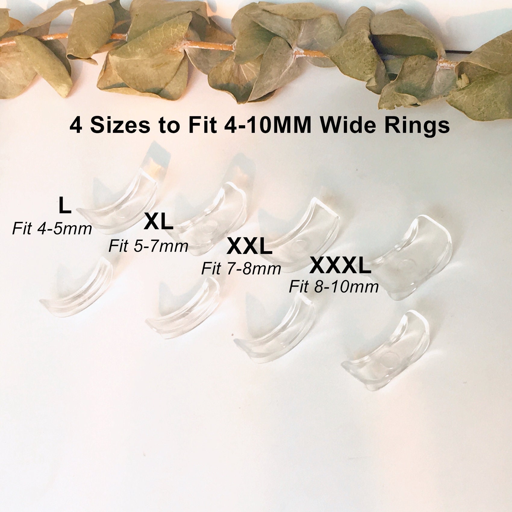 Ajustador de tamaño de anillo Invisible para anillos sueltos El ajustador  de anillo se adapta a cualquier anillo, varios tamaños de medidor de anillo  : Precio Guatemala