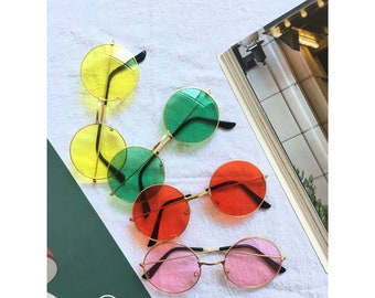 Round Hippie Sunglasses 70 display picture 1