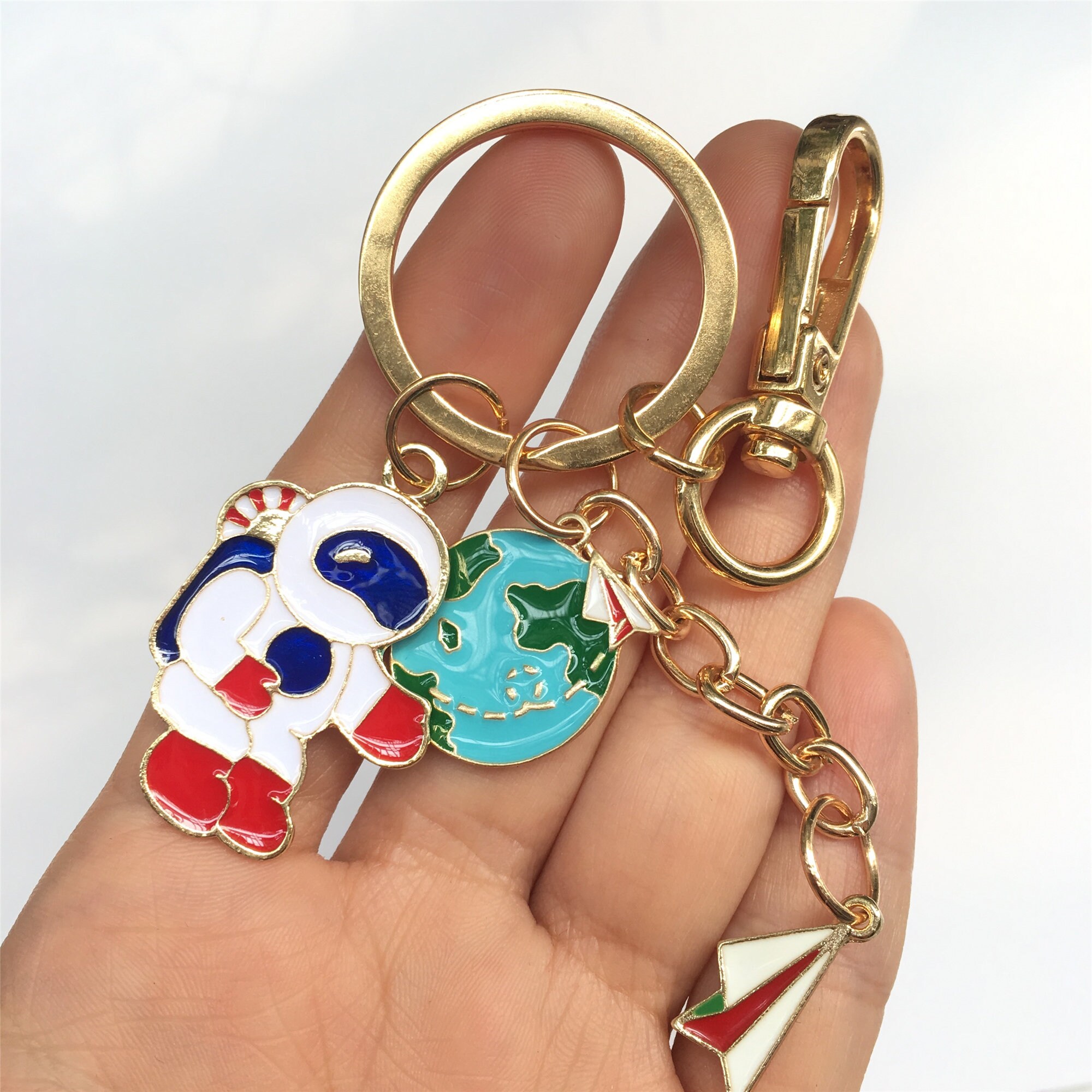 未来への手紙シリーズ - かわいいキーホルダー - 宇宙飛行士