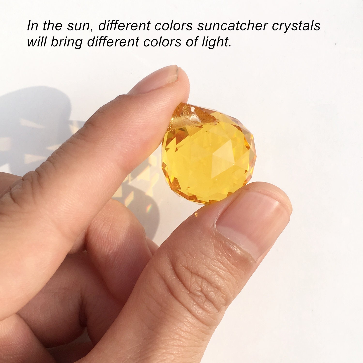 20mm Suncatcher Crystal Bulk Prism Rainbow Maker Hanging Etsy