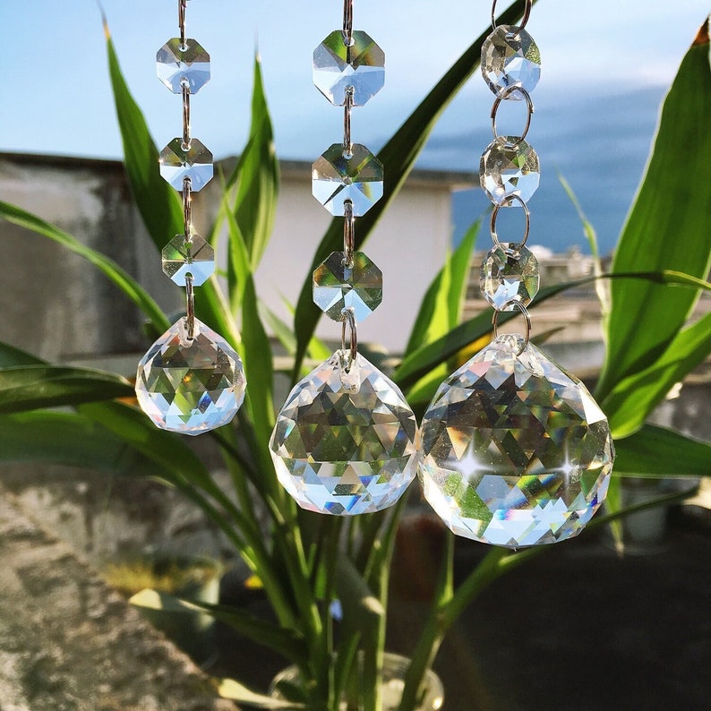 Crystal Sun Catcher Bulk Rainbow Maker Prism Hanging Pendant Etsy