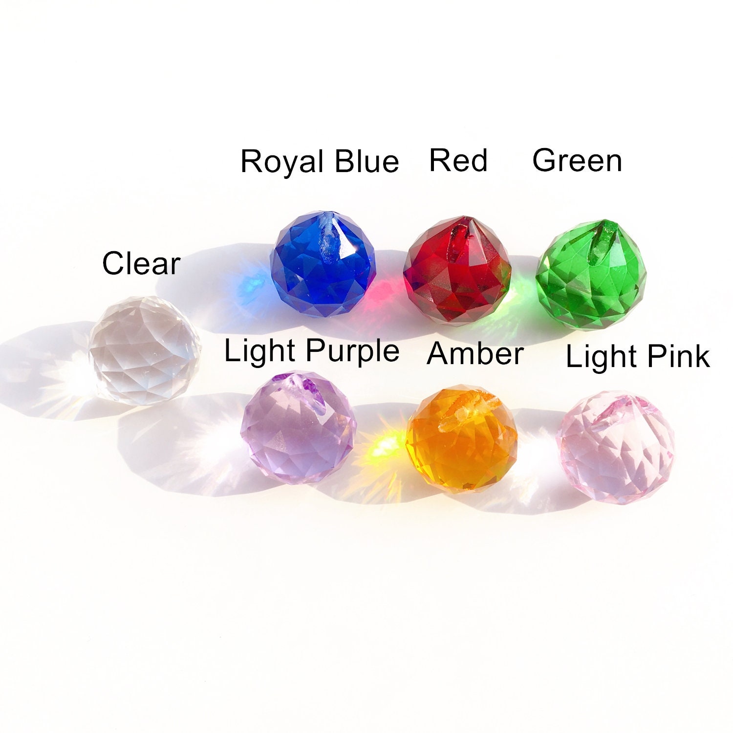 20mm Suncatcher Crystal Bulk Prism Rainbow Maker Hanging Etsy