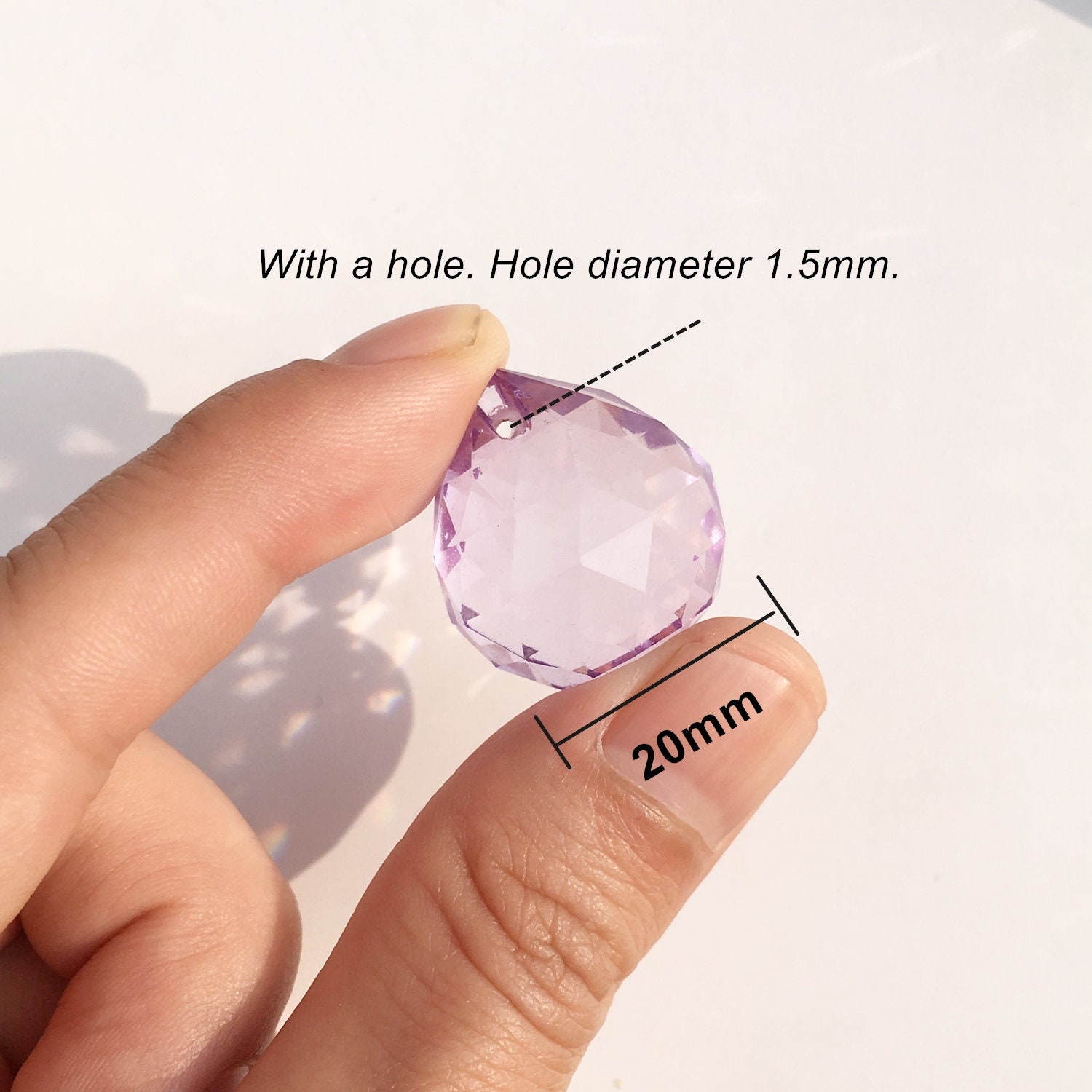 20mm Suncatcher Crystal Bulk Prism Rainbow Maker Hanging Etsy