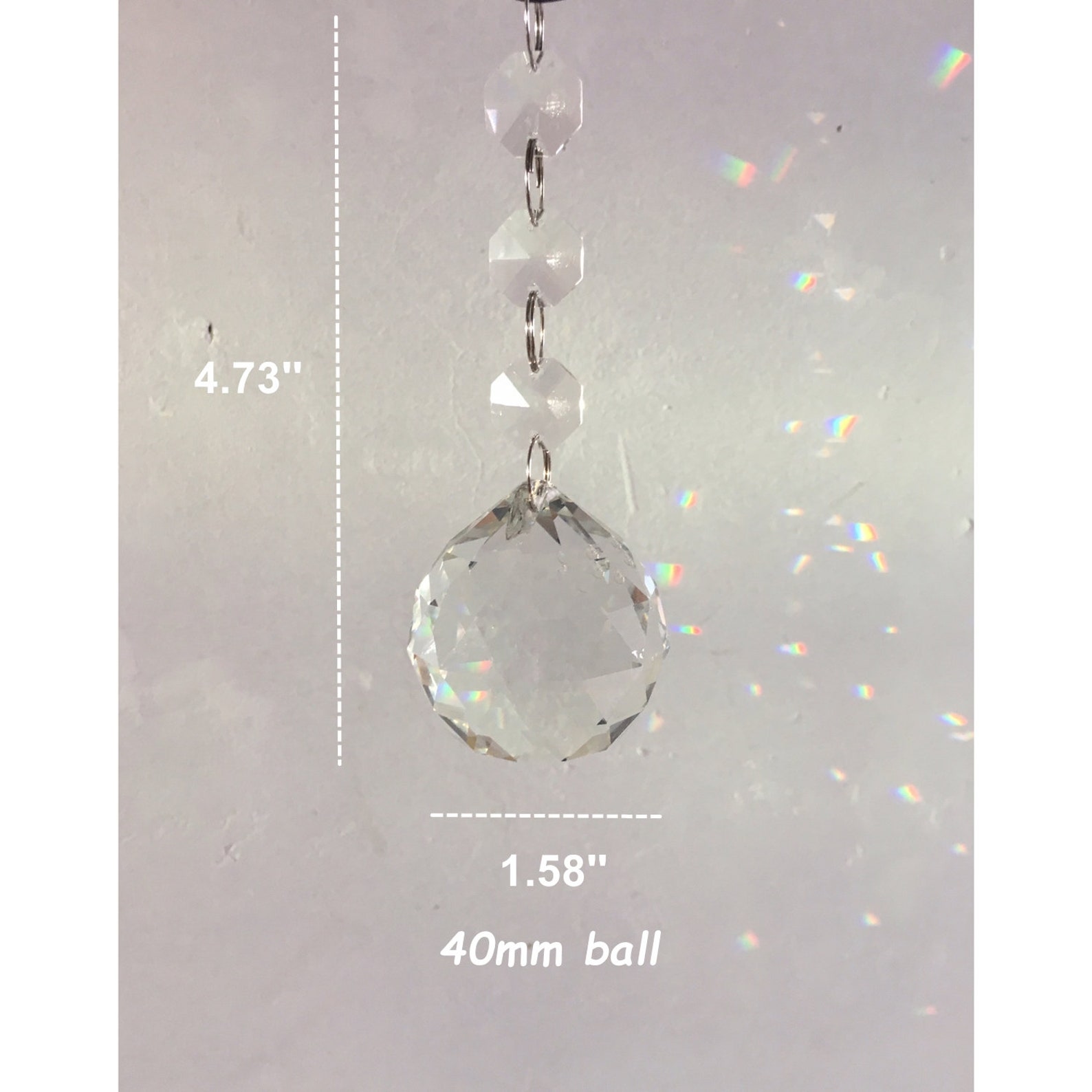 Crystal Sun Catcher Bulk Rainbow Maker Prism Hanging Pendant Etsy