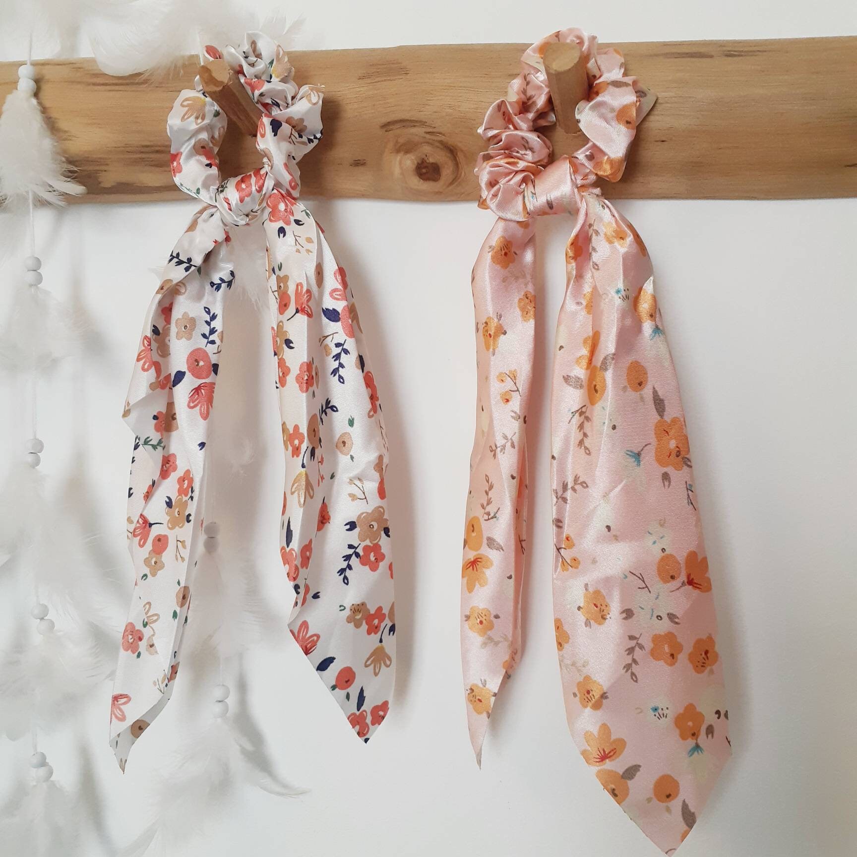 Hair Scarf Scrunchie Scrunchie Scarf Scrunchy Scrunchie Etsy