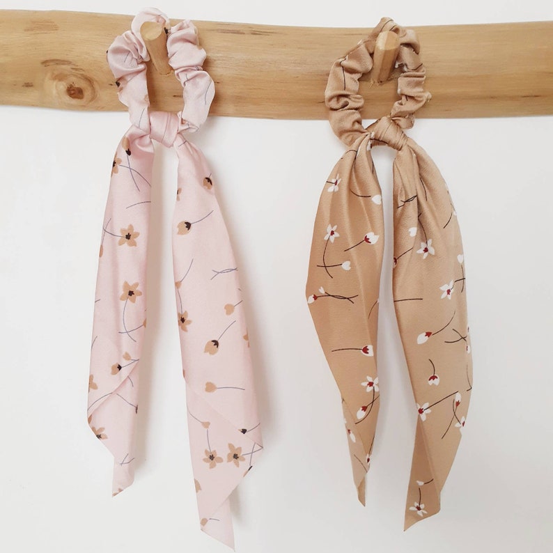 Floral Scarf Scrunchie Scrunchie Scarf Floral Scrunchie Scrunchies Scarf Scrunchie Hair Scarf Scrunchie Scrunchie With Scarf