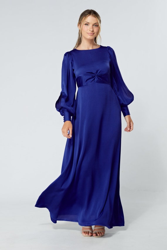 chinese dress ladies Luella Crepe Corset Maxi Dress - Cornflower Blue main image 1