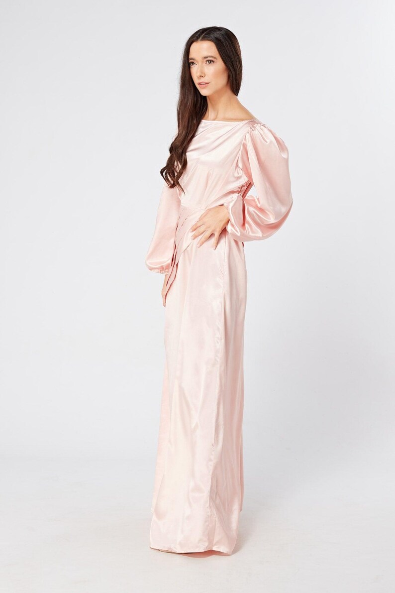Pink Snakeskin Maxi Dress main image 1