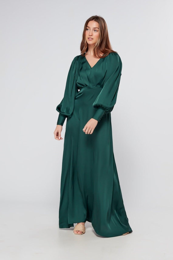 max long sleeve dress Elmont Long Sleeve Maxi Dress