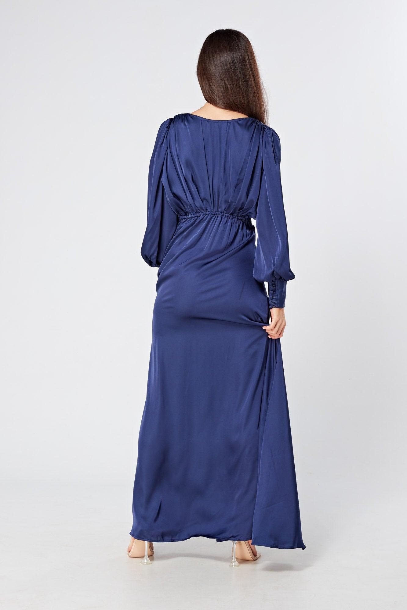 satin blue bridesmaid dresses Royal Mismatched Sweetheart Satin Dresse Hyfve Fabric:Tweed Find Your bodycon dresses