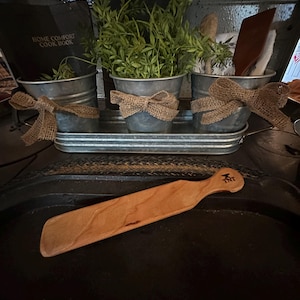 Custom Designed Spurtle: 9" Wooden Kitchen Utensil