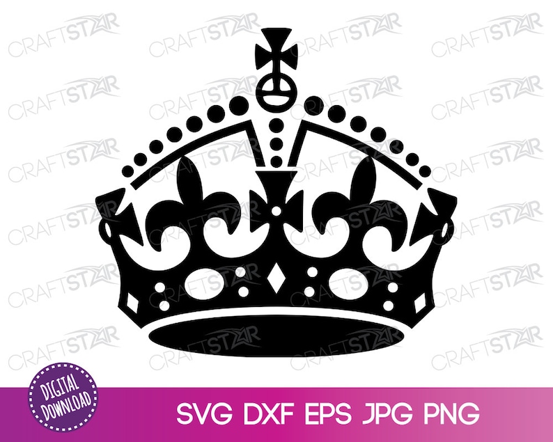 Download Clip Art Art Collectibles Commercial Use Allowed Silhouette Or Sublimation Print Make Your Own Keep Calm Design With Cricut Keep Calm Crown Svg File