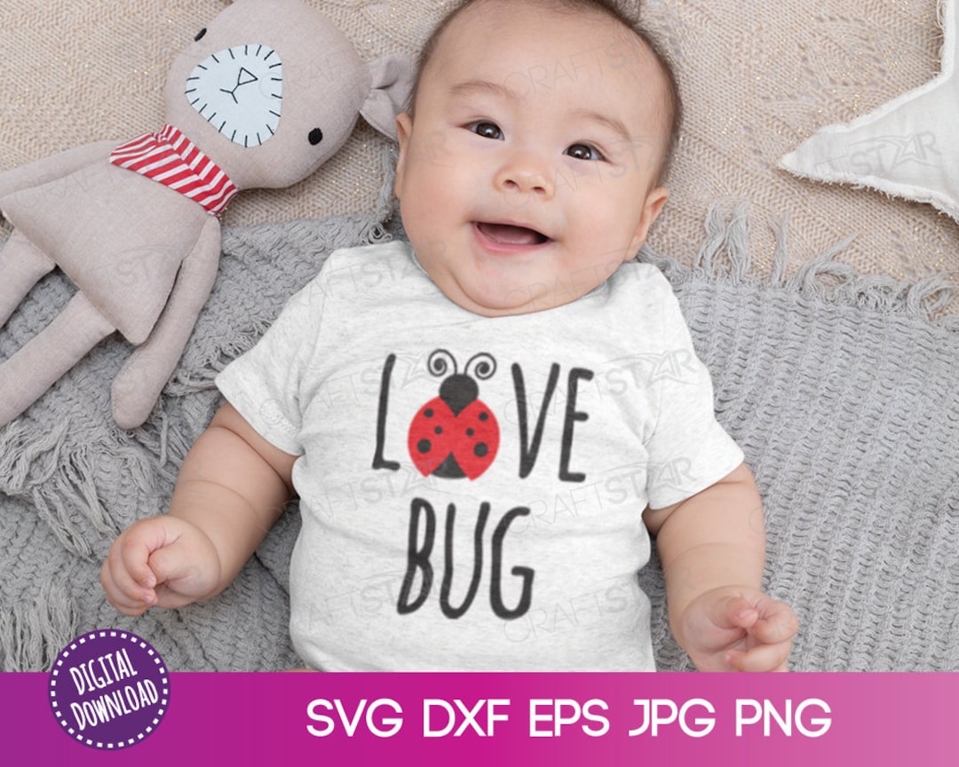 Love Bug SVG File for Cricut or Silhouette - Cute Ladybug Clipart ...