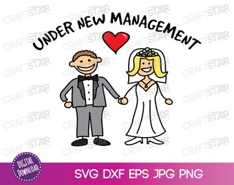 Under New Management Wedding Svg - Etsy UK