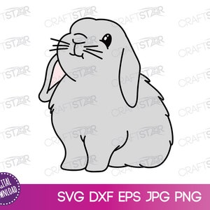 Kaninchen SVG-Datei - Ostern Svg - Ostern Kaninchen Clipart machen Sie Ihre eigenen Ostern Handwerk und Geschenke - kommerzielle Nutzung erlaubt
