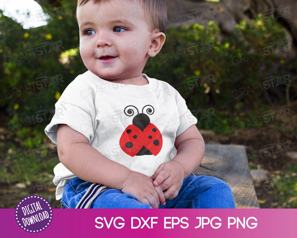 Ladybug SVG File for Cricut or Silhouette - Cute Cartoon Lady Bug ...