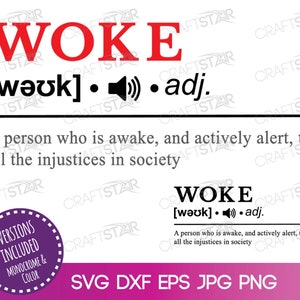 Definicja Woke Pobierz cyfrowo - Plik SVG Woke - Clipart Woke do druku - Definicja svg dxf eps jpg png