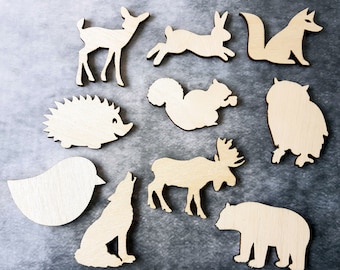 Formes d’animaux en bois découpés bois artisanat décoration bricolage décor
