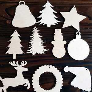 Holz Weihnachtsbaum Formen Holz Ausschnitte für Handwerk Dekoration DIY Dekor, Holzrohlinge, minimalistische übergroße Weihnachtsschmuck, Bastelbasis