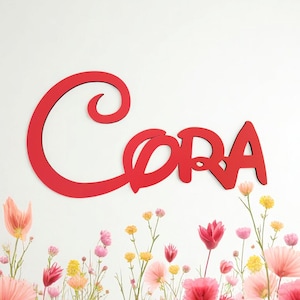 Placa de madera personalizada para dormitorio infantil, letrero con nombre de niño cortado con láser, fuente de dibujos animados