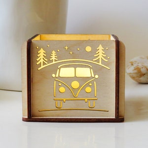 Personalised Campervan Wooden lightbox/Birthday gift/Van Life/Campervan gifts/personalised gift/Mothers Day gift/camping gifts/Fathers Day