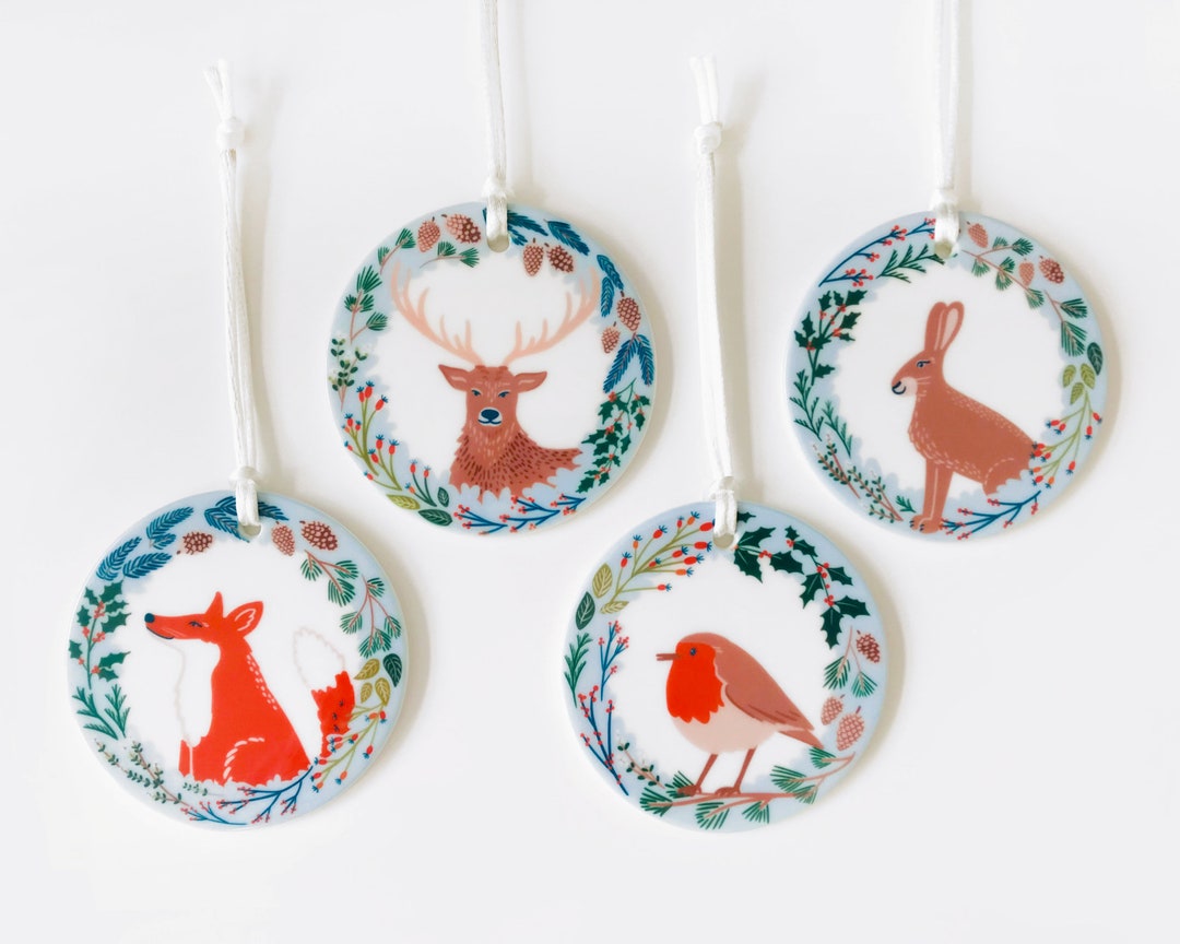 Wildlife Christmas Tree Decorations, Christmas Decorations, Christmas Ornament, Secret Santa