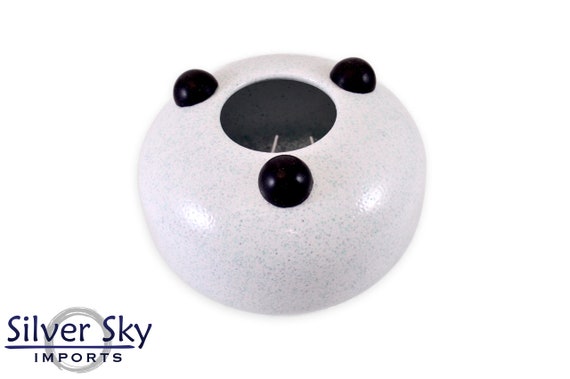 432 Hz Metal Chakra Drum Logo White 7.5 x 4
