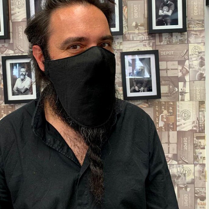 Máscara de barba algodón ligero máscara lavable y Etsy