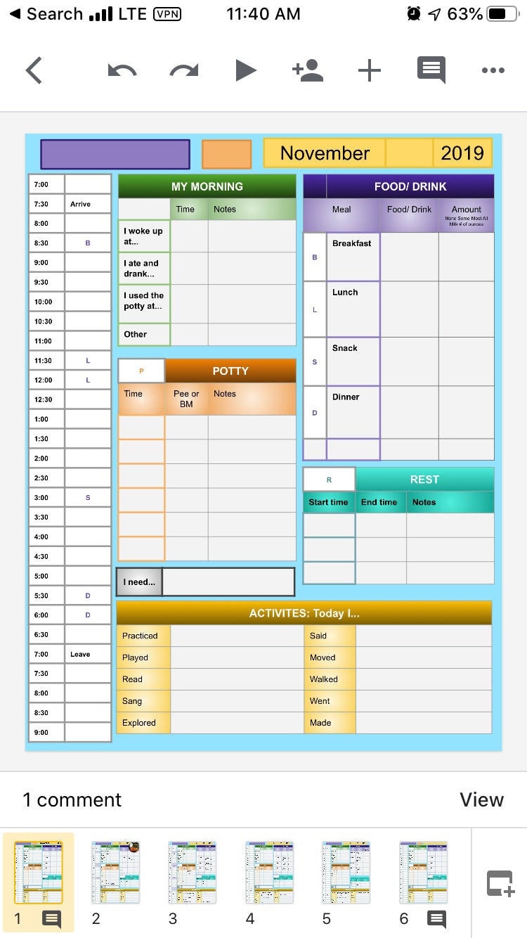 Childcare Daily log, Digital and Printable, childcare form, feeding log,  daily report, infant report, toddler report, preschool report Intended For Daycare Infant Daily Report Template