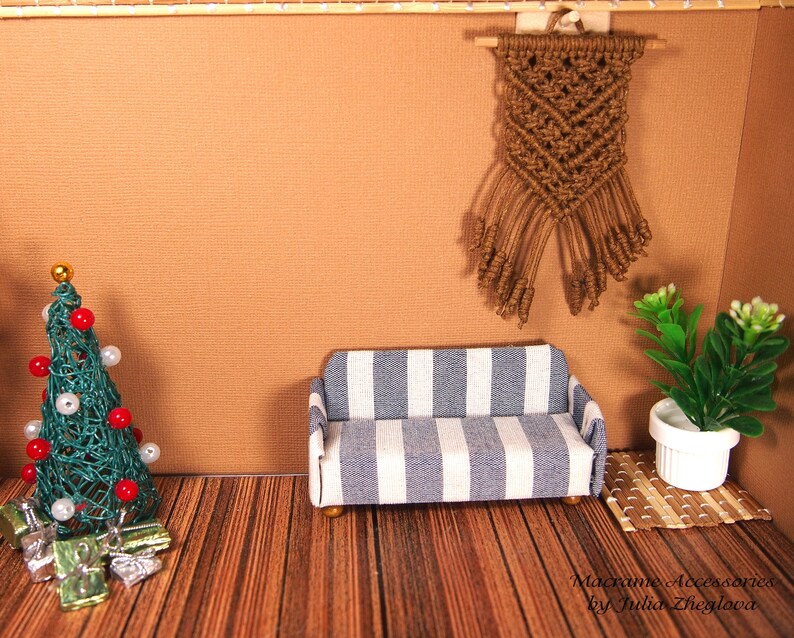 Dollhouse macrame wall hanging 112 wall hanging realistic Etsy