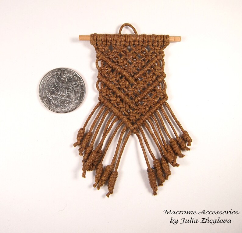 Dollhouse macrame wall hanging 112 wall hanging realistic Etsy