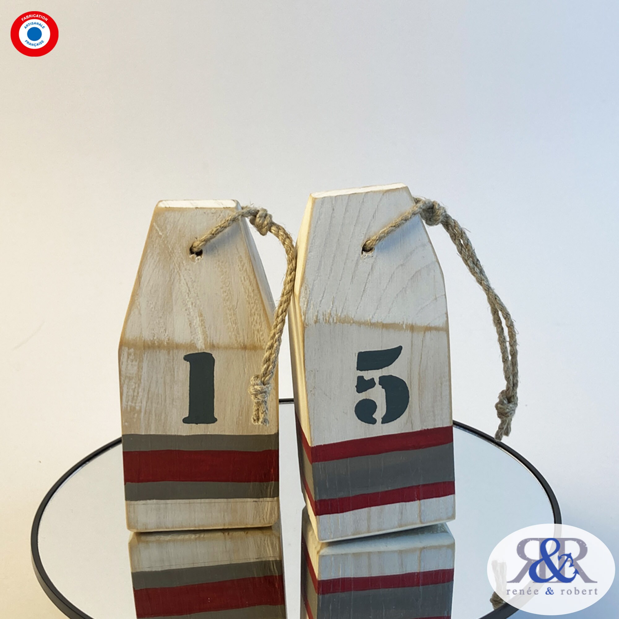 Bouée Décorative - Bouée de Casier à Homard Création Artisanale Française