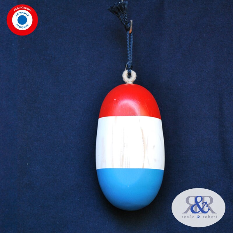 Flotteur | Bouée Bois Décoratif - Artisanat Français Pièce Unique
