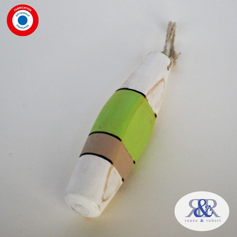 Flotteur | Bouée Bois Décoratif - Artisanat Français Pièce Unique