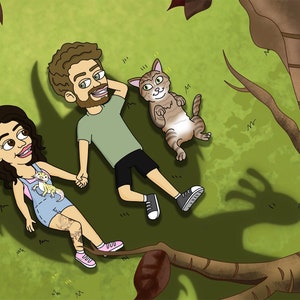 Portret met grote mond, Vaderdag, cadeau stel, jubileum, familie, Moederdag, verjaardag, valentijn, bruiloft, ALLEEN DIGITAAL