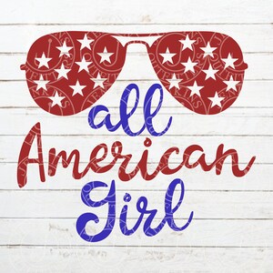 All American Girl SVG Download, arquivo de corte American Girl, clipart, para silhueta, para cricut, SVG, PNG, jpeg