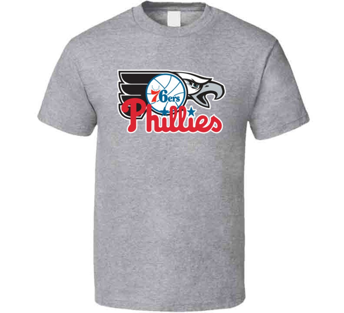 Philadelphia Pennsylvania Pro Sports Teams Logo Mashup City Etsy