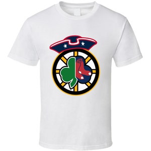 Boston Sports Team Logo Mashup Fan Supporter T Shirt
