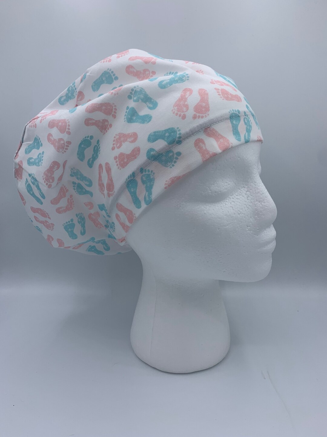 Cute Baby Feet Scrub Blue Hat Etsy