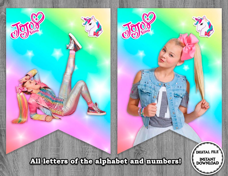 JoJo Siwa Banner JoJo Siwa Birthday Jojo Siwa Party Banner | Etsy