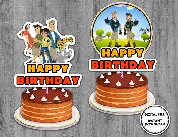 Wild Kratts Cake Topper Wild Kratts Centerpieces Wild | Etsy