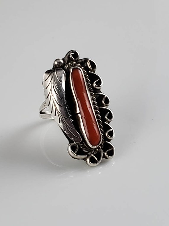 Bobby Johnson作sterling silver Navajo リング KALIFANO | Bobby Johnson Navajo Black Onyx Native American