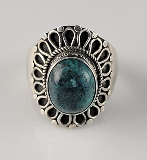 Handmade Eliat Stone Sterling Silver Ring