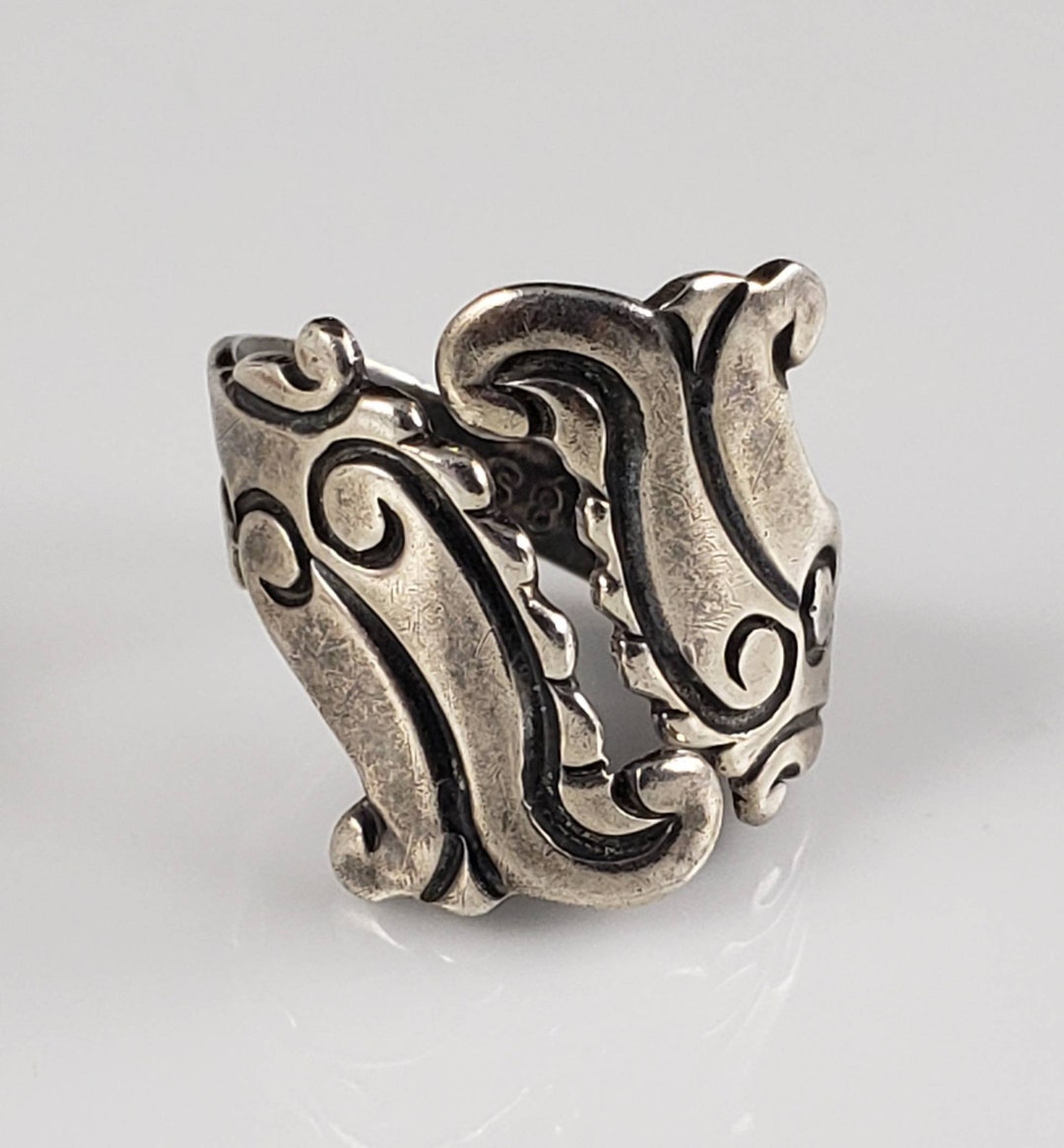Antique Taxco Sterling Modernist Bypass Ring-with Eagle Stamp - Etsy