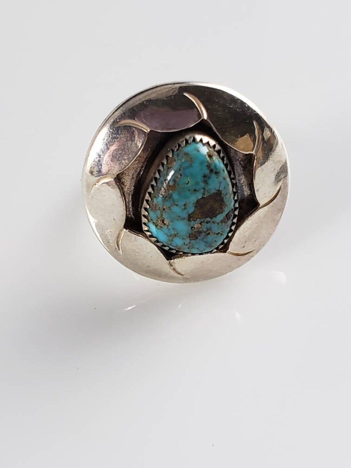 Shadowbox Turquoise Ring- Size 8