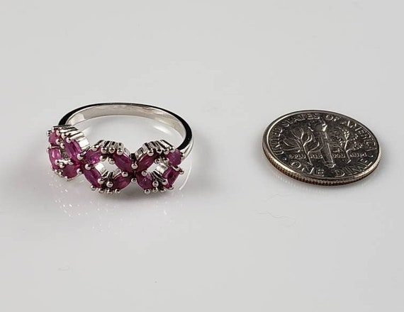 Ruby Latticework Sterling Silver Ring - image 6