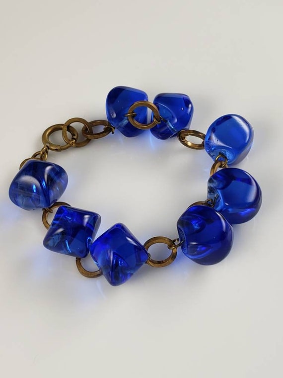 Victorian Cobalt Blue Pools Of Light Bracelet